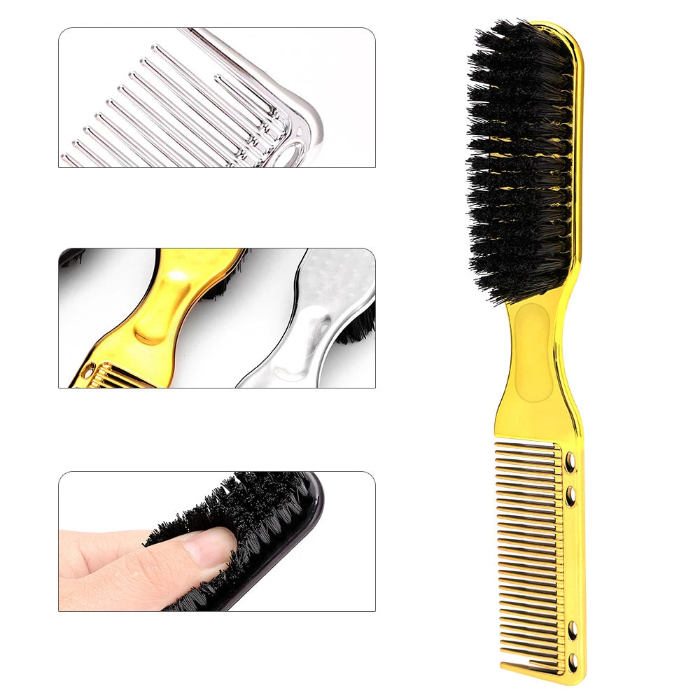 Multi functional men's beard beauty styling brush, nylon hairstyle brush, cleaning brush, suitable for hair and beard