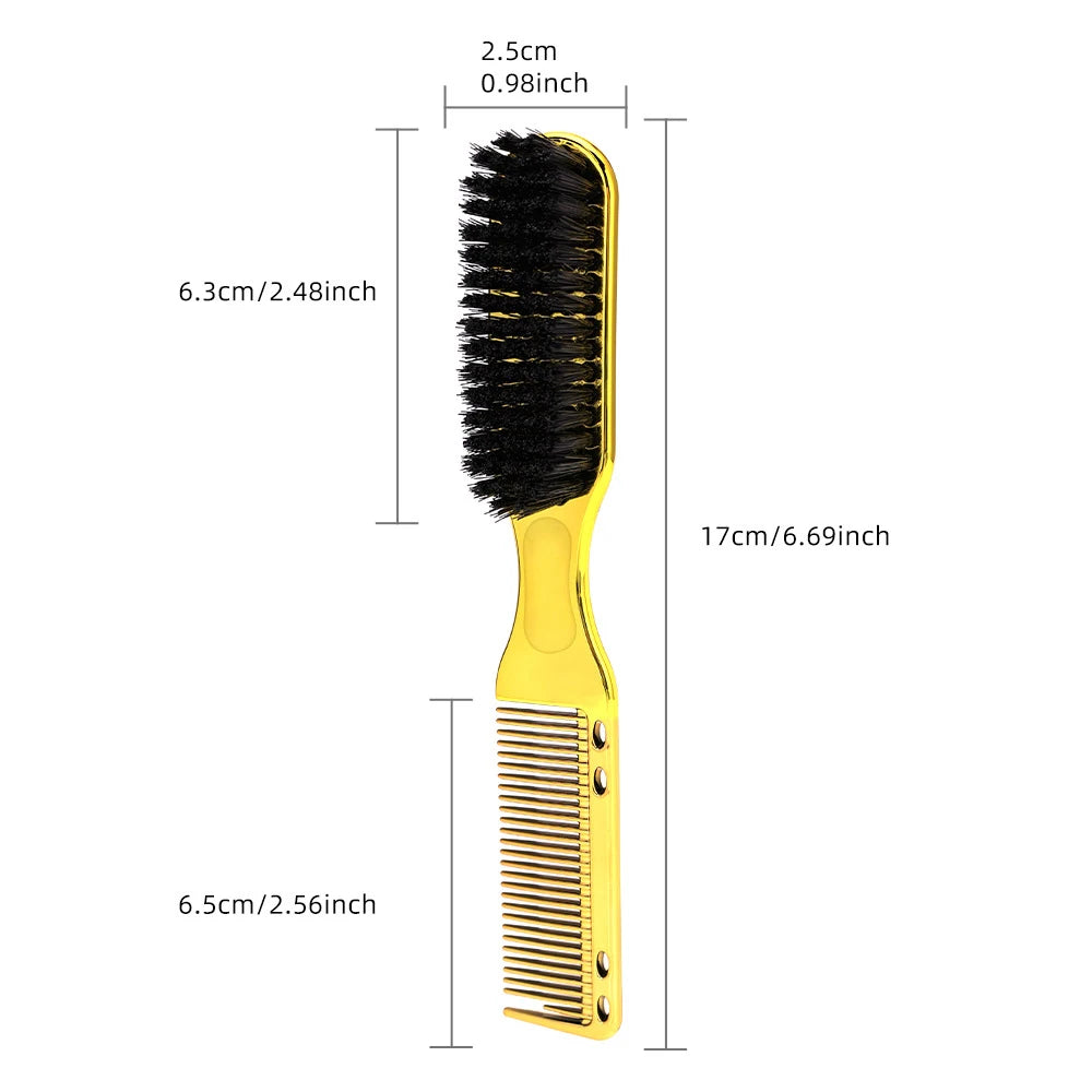 Multi functional men's beard beauty styling brush, nylon hairstyle brush, cleaning brush, suitable for hair and beard