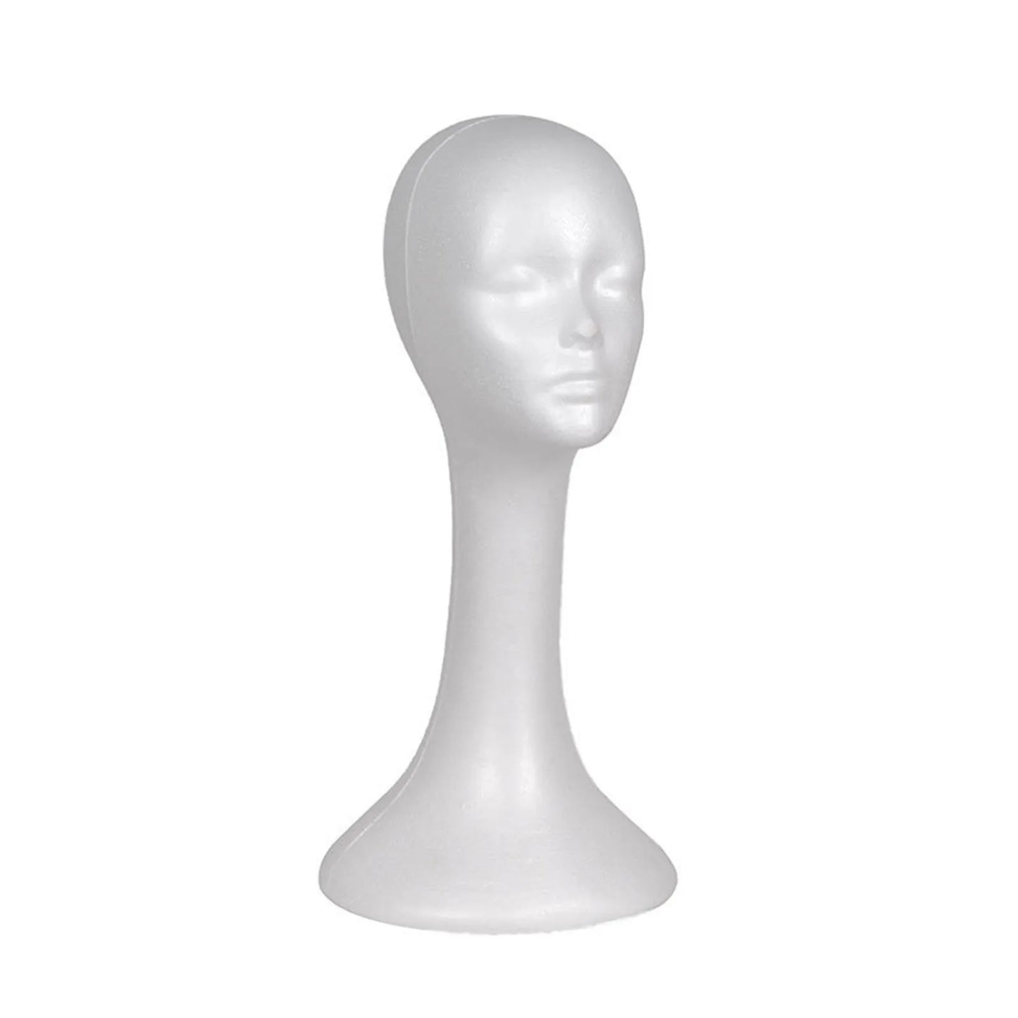 Mannequin Female Foam Long Neck Head Model Hair Hat Wig Glasses Stand Display Ornaments Decoration