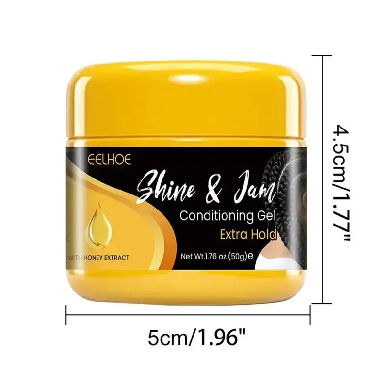 50g Hair Braiding Gel Styling Control Smooth Long Lasting Styling Braiding Gel Tames Frizz Edges Hair Gel Twist Styling Wax