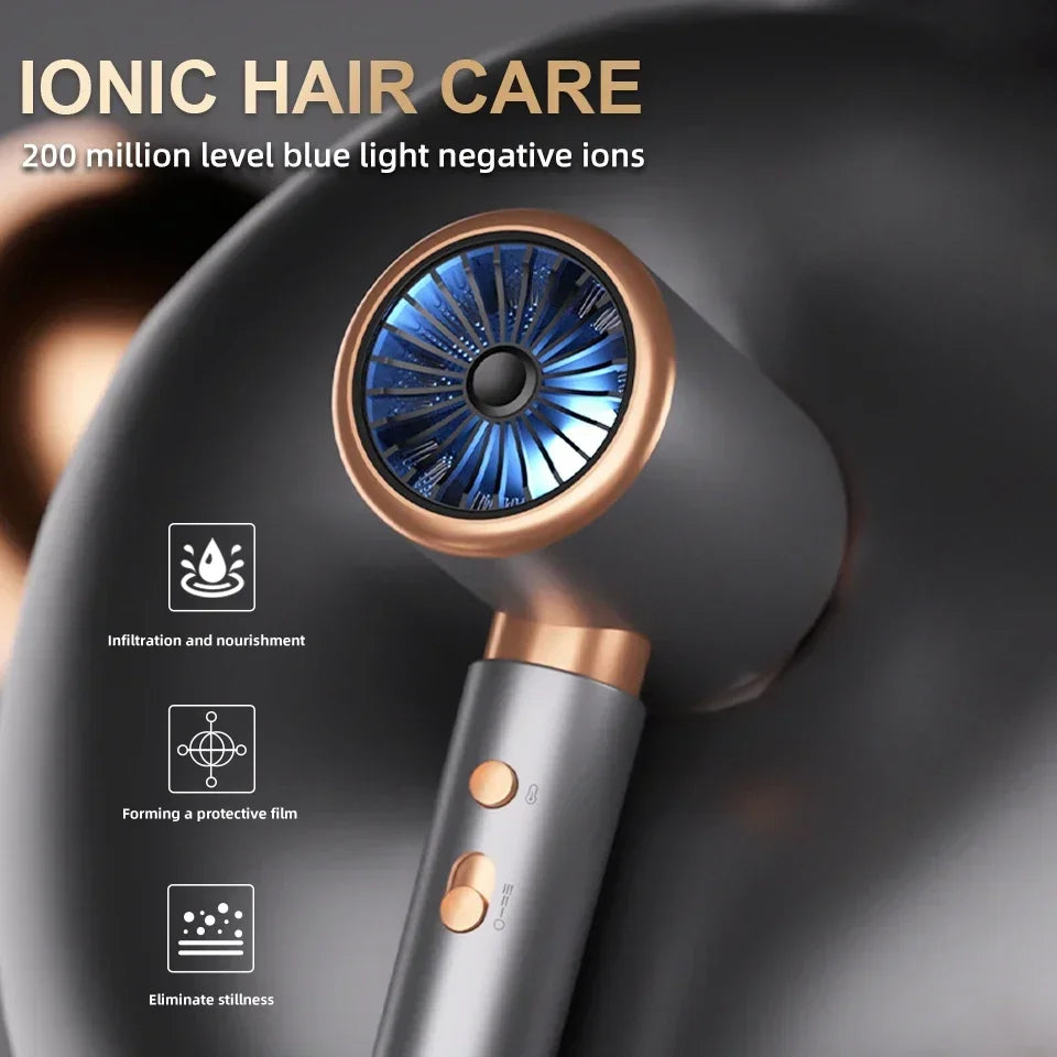 Ionic Hair Dryer High Speed Motor Blow Drier 2000W Hairdryer Negative Ion Hair Care Styler Professional Blow Dryer Free Shipping