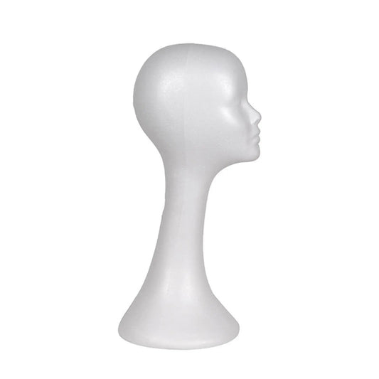 Mannequin Female Foam Long Neck Head Model Hair Hat Wig Glasses Stand Display Ornaments Decoration